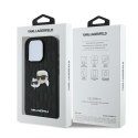 Karl Lagerfeld nakładka do iPhone 16 Pro 6,3" KLHCP16LPGKLKCPK czarna Hardcase Monogram Karl&Choupette Head Pin