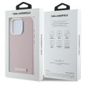 Karl Lagerfeld nakładka do iPhone 16 Pro Max 6,9" KLHMP16XPGMSRPP różowa Hardcase FW Metal Plate MagSafe