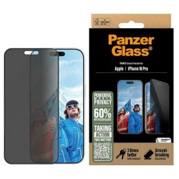 PanzerGlass Privacy Screen Protector iPhone 16 Pro 6.3