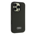 Audi Silicone Case iPhone 16 Pro 6.3" czarny/black hardcase AU-LSRIP16P-Q3/D1-BK