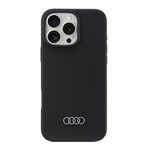 Audi Silicone Case iPhone 16 Pro Max 6.9" czarny/black hardcase AU-LSRIP16PM-Q3/D1-BK