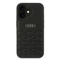 Audi Synthetic Leather iPhone 16 6.1" czarny/black hardcase AU-TPUPCIP16-GT/D2-BK