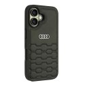 Audi Synthetic Leather iPhone 16 6.1" czarny/black hardcase AU-TPUPCIP16-GT/D2-BK