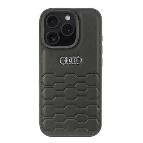 Audi Synthetic Leather iPhone 16 Pro 6.3" czarny/black hardcase AU-TPUPCIP16P-GT/D2-BK