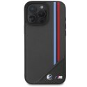 BMW BMHMP16S23PUTRK iPhone 16 6.1" czarny/black hardcase M Meshed Tricolor Stripes MagSafe