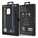 BMW BMHMP16S23PUTRK iPhone 16 6.1" czarny/black hardcase M Meshed Tricolor Stripes MagSafe