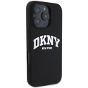 DKNY DKHMP16XSNYACH iPhone 16 Pro Max 6.9" czarny/black hardcase Silicone White Printed Logo MagSafe