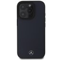 Mercedes MEHMP16X23RBARV iPhone 16 Pro Max 6.9" granatowy/navy hardcase Textured And Plain Leather MagSafe