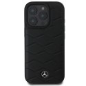 Mercedes nakładka do iPhone 16 Pro 6,3" MEHCP16L23RWRSK Hardcase MB Waves Leather czarna