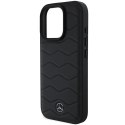 Mercedes nakładka do iPhone 16 Pro 6,3" MEHCP16L23RWRSK Hardcase MB Waves Leather czarna