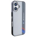 BMW BMHCP16M23HTFEG iPhone 16 Plus 6.7" szary/grey hardcase Motosport IML Vertical Stripe