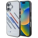 BMW BMHCP16M23HTRAG iPhone 16 Plus 6.7" szary/grey hardcase Motosport IML Random Stripes