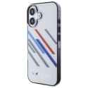 BMW BMHCP16M23HTRAG iPhone 16 Plus 6.7" szary/grey hardcase Motosport IML Random Stripes