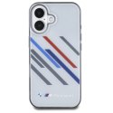 BMW BMHCP16M23HTRAG iPhone 16 Plus 6.7" szary/grey hardcase Motosport IML Random Stripes