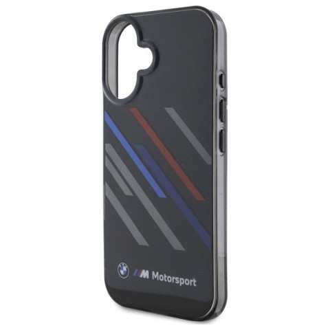 BMW BMHCP16S23HTRAK iPhone 16 6.1" czarny/black hardcase Motosport IML Random Stripes