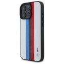 BMW BMHMP16X23PUPTH iPhone 16 Pro Max 6.9" biały/white hardcase M Perf. Tricolor Printed Stripes MagSafe