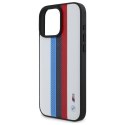 BMW BMHMP16X23PUPTH iPhone 16 Pro Max 6.9" biały/white hardcase M Perf. Tricolor Printed Stripes MagSafe