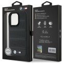 BMW BMHMP16X23PUSPK iPhone 16 Pro Max 6.9" czarny/black hardcase M Perforated And Stitched Line MagSafe