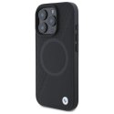 BMW BMHMP16X23RTPK iPhone 16 Pro Max 6.9" czarny/black hardcase Sign Leather Half Textured And Circle MagSafe