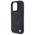 BMW BMHMP16X23RTPK iPhone 16 Pro Max 6.9" czarny/black hardcase Sign Leather Half Textured And Circle MagSafe