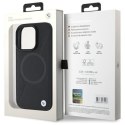 BMW BMHMP16X23RTPK iPhone 16 Pro Max 6.9" czarny/black hardcase Sign Leather Half Textured And Circle MagSafe