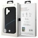 BMW BMHMP16S23RDCLK iPhone 16 6.1" czarny/black hardcase Sign Leather Textured And Line MagSafe