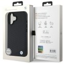 BMW BMHMP16S23RDDK iPhone 16 6.1" czarny/black hardcase Sign Leather Diamond Metal Logo MagSafe