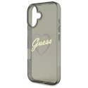 Guess GUHCP16MHCHGSPK iPhone 16 Plus 6.7" czarny/black hardcase IML Heart