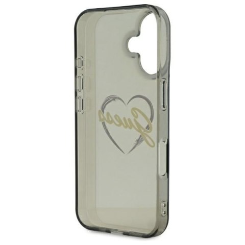 Guess GUHCP16MHCHGSPK iPhone 16 Plus 6.7" czarny/black hardcase IML Heart