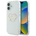 Guess GUHCP16MHCHGSPT iPhone 16 plus 6.7" przeźroczysty/transparent hardcase IML Heart