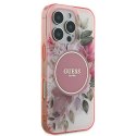 Guess GUHMP16XHFWBDCEP iPhone 16 Pro Max 6.9" różowy/pink hardcase IML Flower & Tonal Circle MagSafe