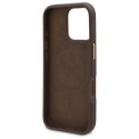 Guess GUHMP16LU4GPRW iPhone 16 Pro 6.3" brązowy/brown hardcase 4G Logo Plate MagSafe