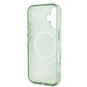 Guess GUHMP16MHFWBDCEN iPhone 16 Plus 6.7" zielony/green hardcase IML Flower & Tonal Circle MagSafe