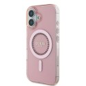 Guess GUHMP16MPFTDTEP iPhone 16 Plus 6.7" różowy/pink hardcase IML Rhinestones MagSafe