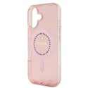 Guess GUHMP16MPFTDTEP iPhone 16 Plus 6.7" różowy/pink hardcase IML Rhinestones MagSafe