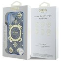 Guess GUHMP16SH4PYEEB iPhone 16 6.1" niebieski/blue hardcase IML Peony On 4G Background MagSafe