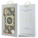 Guess GUHMP16SH4PYEEW iPhone 16 6.1" brązowy/brown hardcase IML Peony On 4G Background MagSafe