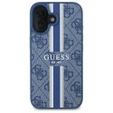 Guess GUHMP16SP4RPSB iPhone 16 6.1" niebieski/blue hardcase 4G Printed Stripes MagSafe