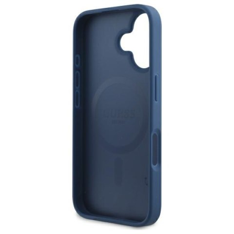 Guess GUHMP16SP4RPSB iPhone 16 6.1" niebieski/blue hardcase 4G Printed Stripes MagSafe