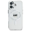 Karl Lagerfeld KLHMP16MHLSKIH iPhone 16 Plus 6.7" biały/white hardcase IML Metal Karl Head MagSafe