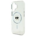 Karl Lagerfeld KLHMP16MHLSKIH iPhone 16 Plus 6.7" biały/white hardcase IML Metal Karl Head MagSafe