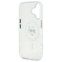 Karl Lagerfeld KLHMP16SHLSCHH iPhone 16 6.1" biały/white hardcase IML Metal Choupette Head MagSafe