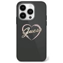 Guess GUHCP16XHCHGSPK iPhone 16 Pro Max 6.9" czarny/black hardcase IML Heart