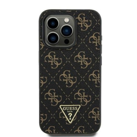 Guess GUHCP16SPG4GPK iPhone 16 6.1" czarny/black hardcase New 4G Triangle