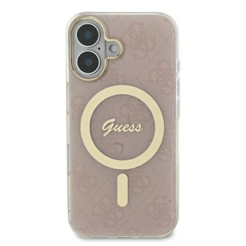 Guess GUHMP16XH4STP iPhone 16 Pro Max 6.9" różowy/pink hardcase IML 4G MagSafe