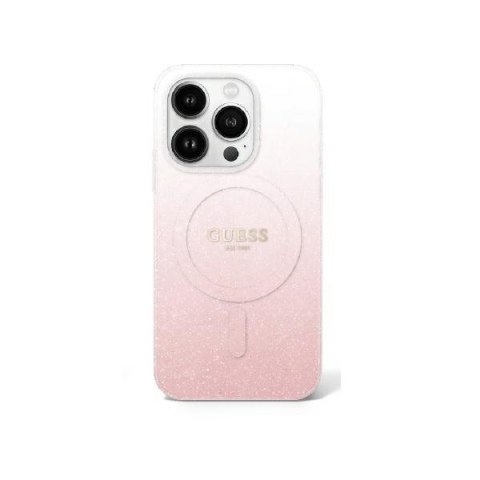 Guess GUHMP16XHGRCELP iPhone 16 Pro Max 6.9" różowy/pink hardcase IML Glitter Gradient MagSafe