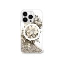 Guess GUHMP16XLFMWTE iPhone 16 Pro Max 6.9" beżowy/beige hardcase Liquid Glitter Flower MagSafe