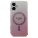 Guess GUHMP16MHGRCELP iPhone 16 Plus 6.7" różowy/pink hardcase IML Glitter Gradient MagSafe