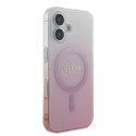 Guess GUHMP16MHGRCELP iPhone 16 Plus 6.7" różowy/pink hardcase IML Glitter Gradient MagSafe