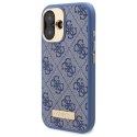 Guess GUHMP16MU4GPRB iPhone 16 Plus 6.7" niebieski/blue hardcase 4G Logo Plate MagSafe